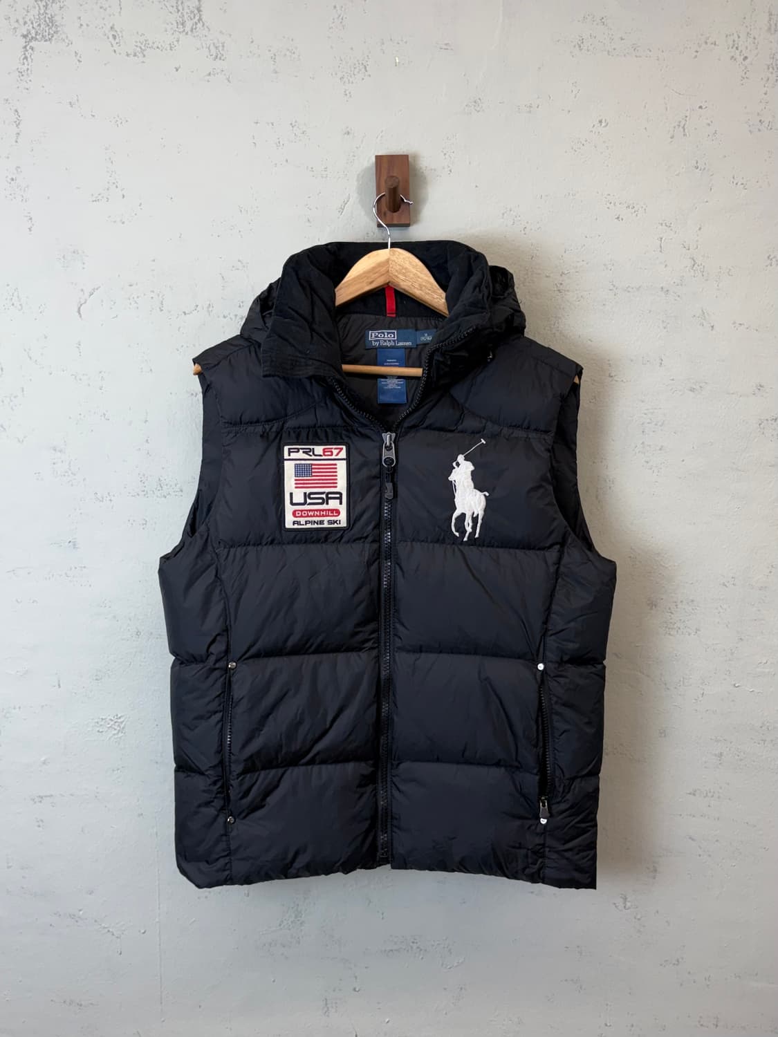 폴로랄프로렌 빅포니 알파인 USA 스키 다운 패딩조끼 상품이미지1