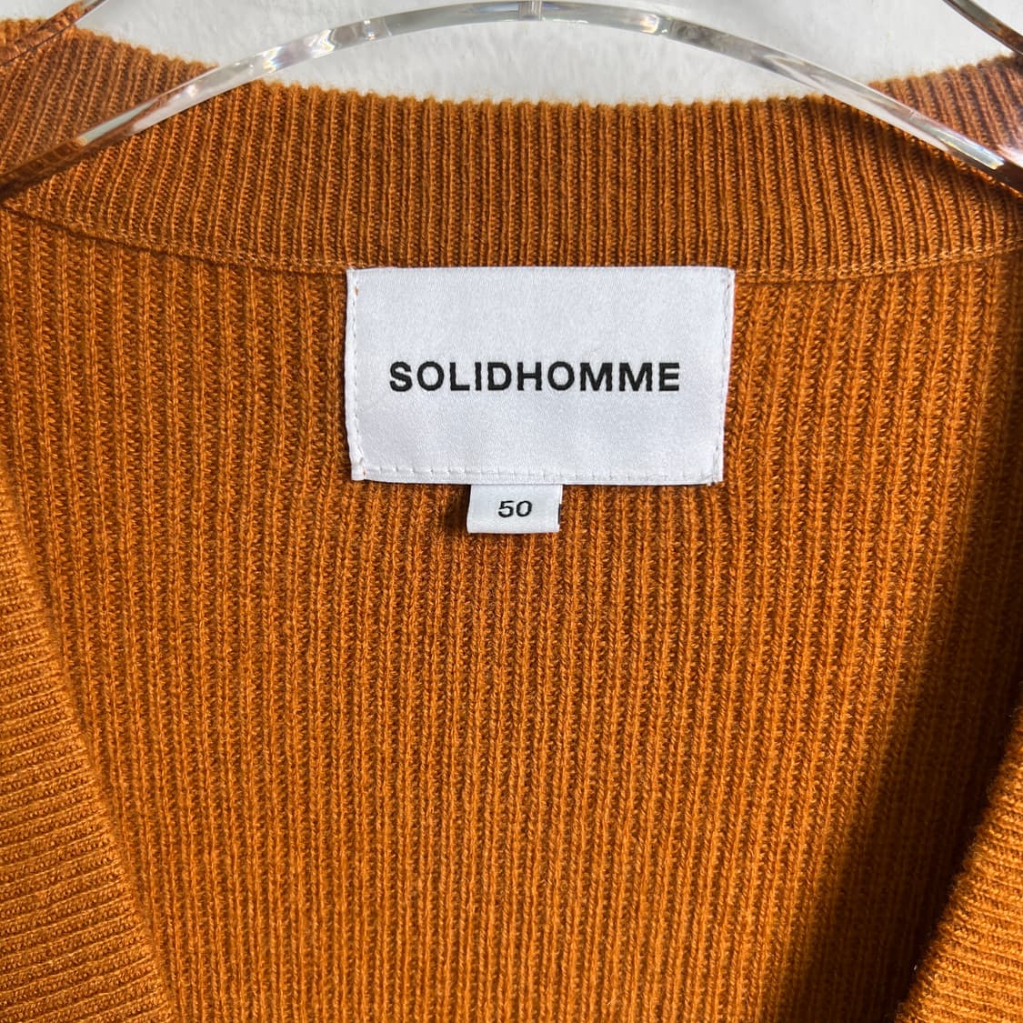 솔리드옴므 울 캐시미어 브이넥 가디건 50 상품이미지3