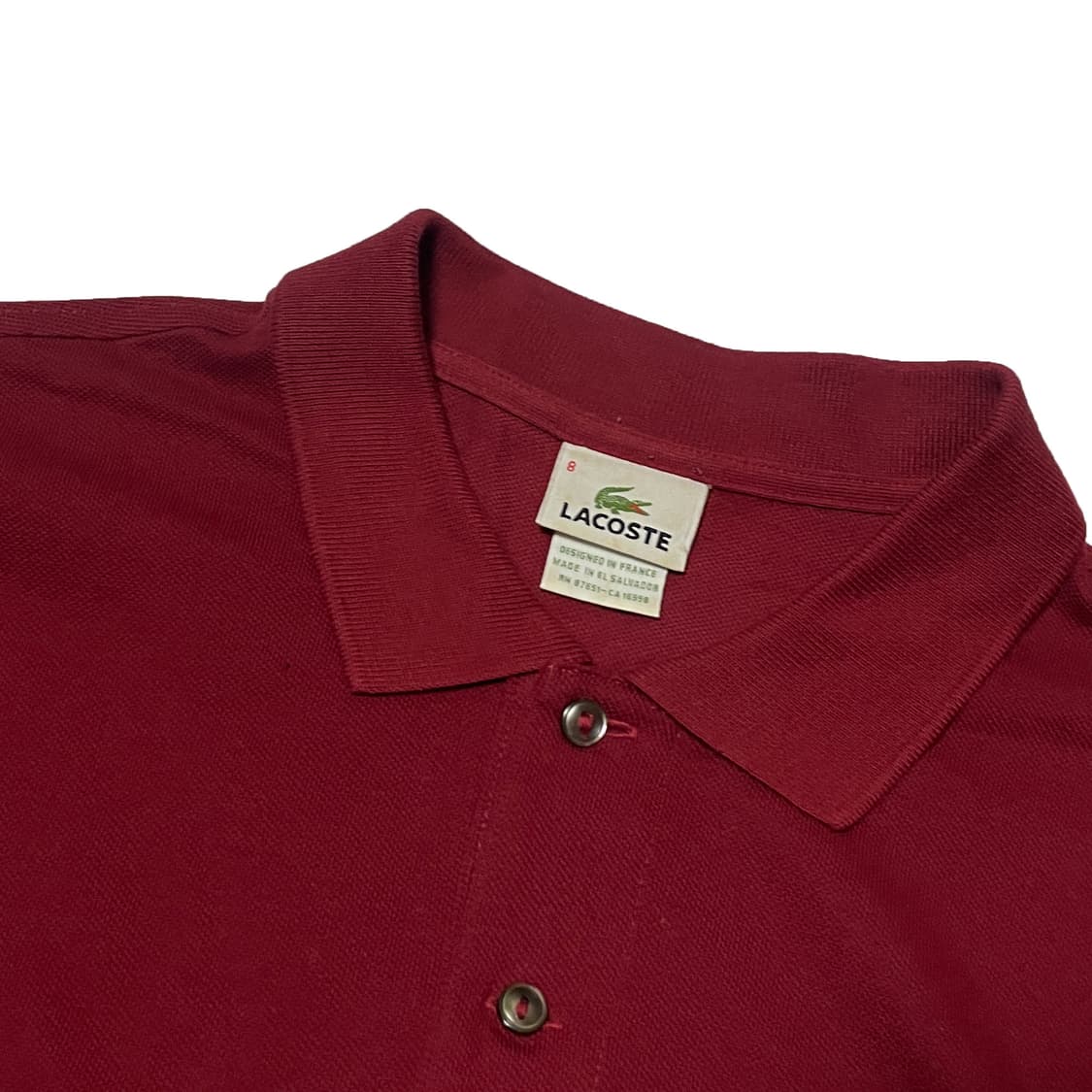 라코스테 버건디 카라티 상품이미지5