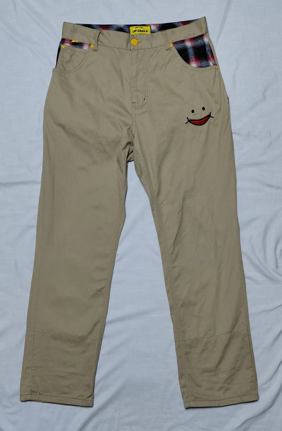 업스마일(UP!SMILE) 시그니처 지퍼 디테일 치노 팬츠 (79사이즈) 상품이미지2