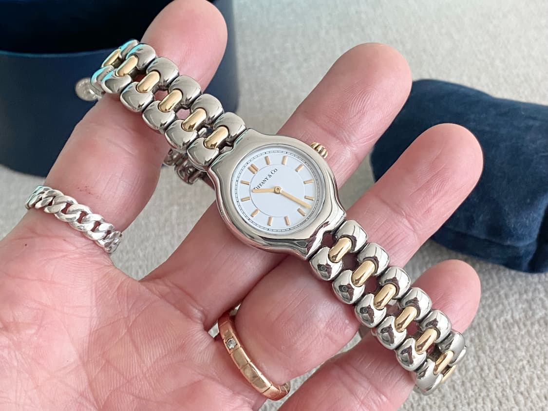 티파니 티솔로 24mm 여성용 스몰 18k 콤비 쿼츠 상품이미지3