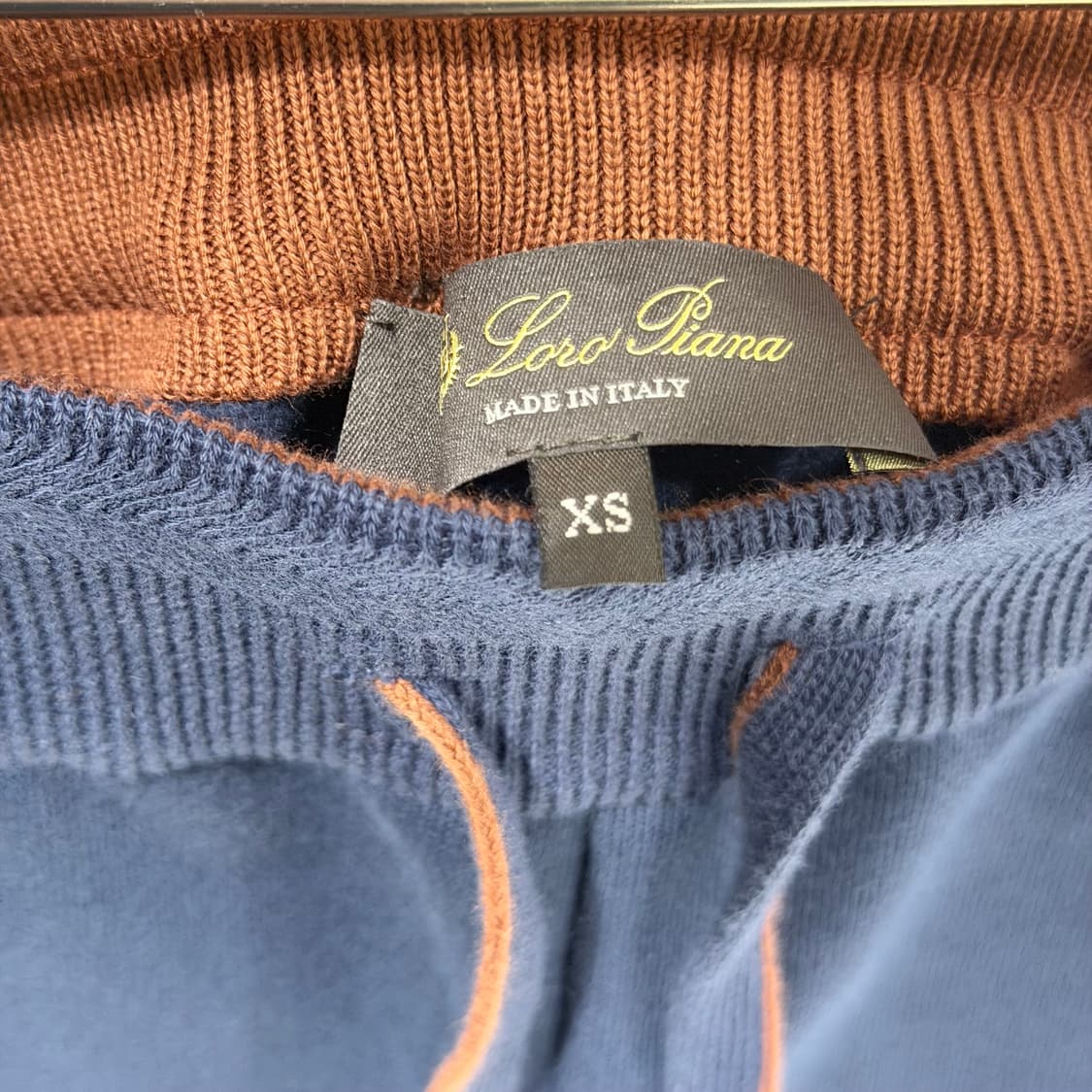 (A+/XS) / 로로피아나 네이비 코튼 셋업 상품이미지7