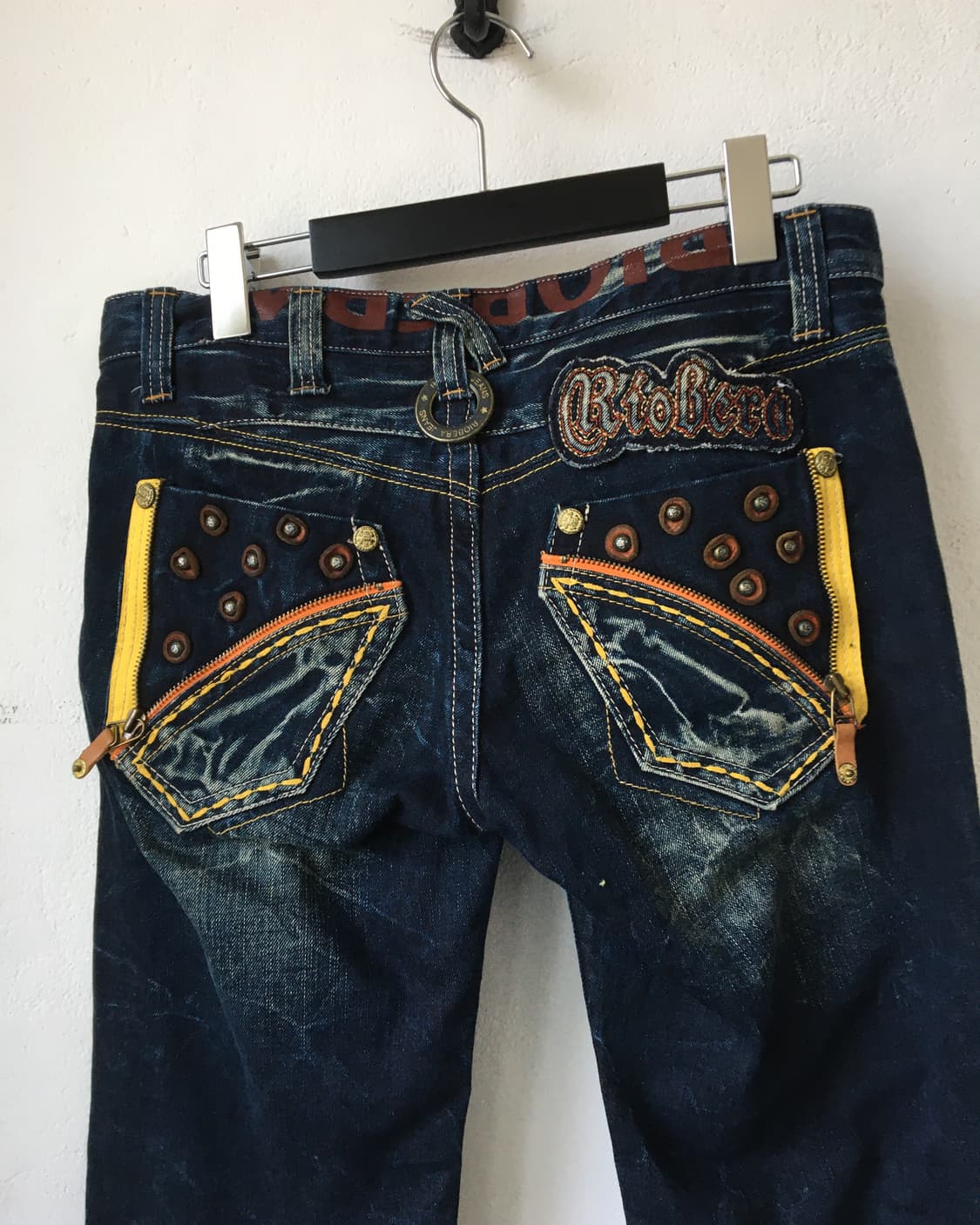 Back pocket point denim pants 상품이미지4