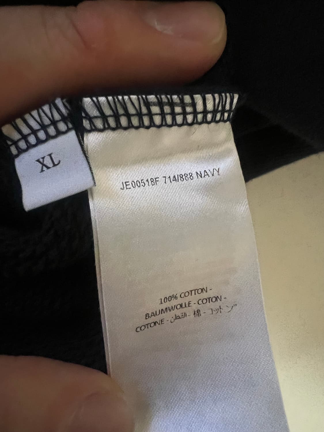 JW Anderson 블랙/옐로우 스트라이프 맨투맨 상품이미지5