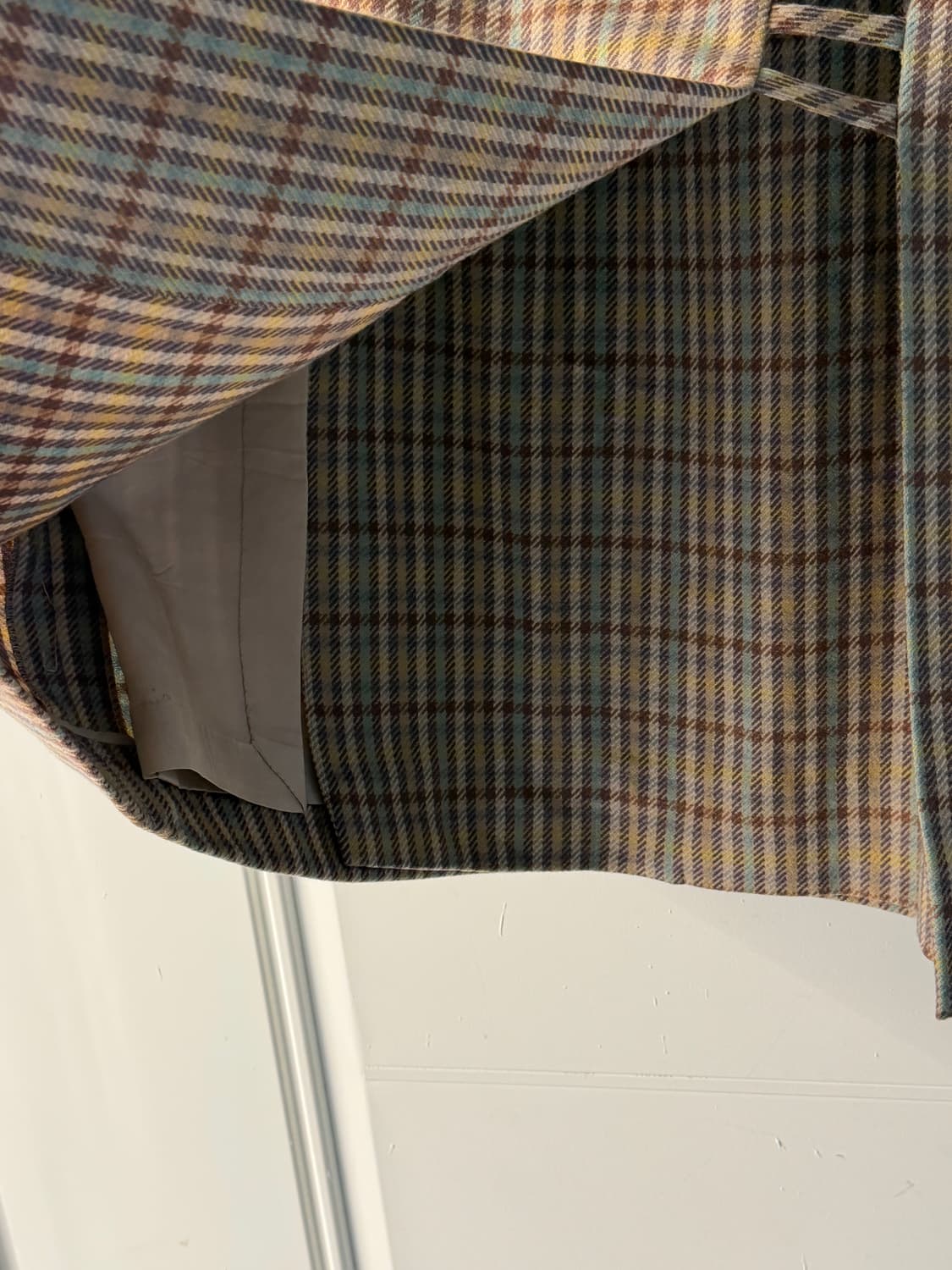 일본빈티지 체크 롱스커트 상품이미지7