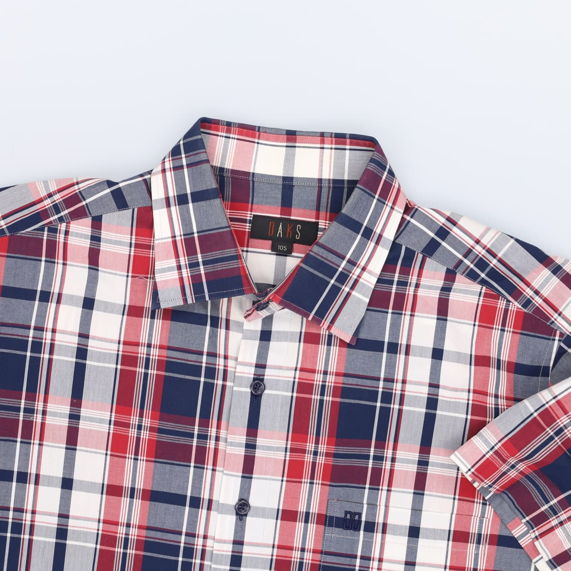 105 닥스 체크 반팔 셔츠 0410H1 상품이미지3