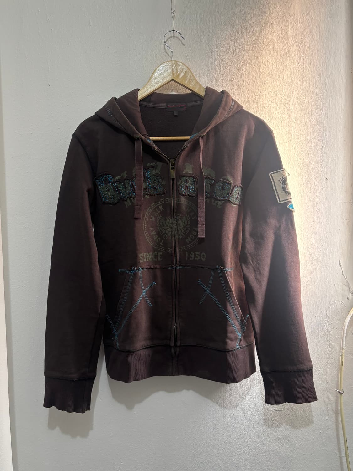 Buckaroo Y2k Brown Hood Zip-Up 상품이미지3