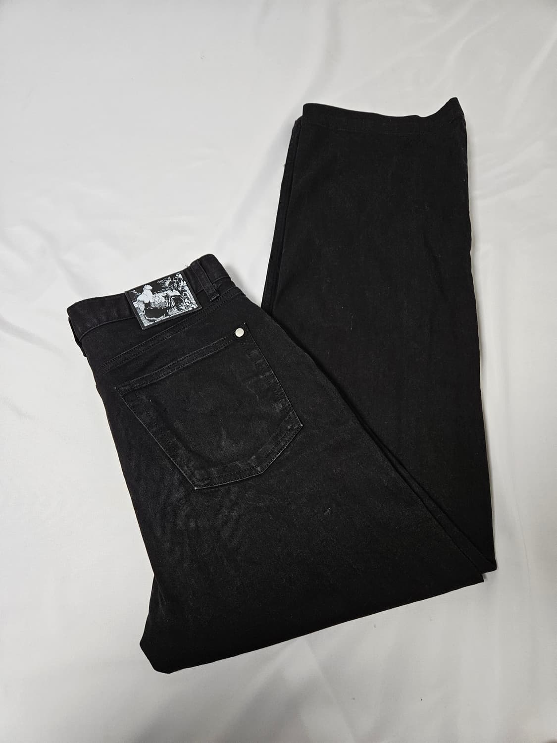 모드나인 MOD9 엔젤크로우 패치 데님팬츠 흑청 청바지 31 상품이미지1