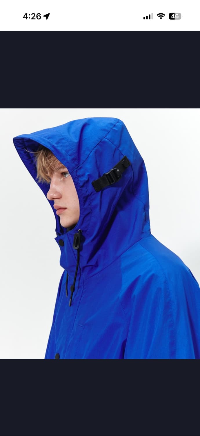 애프터프레이 레저 밀리터리 후디 쉘파카 블루 M 상품이미지3