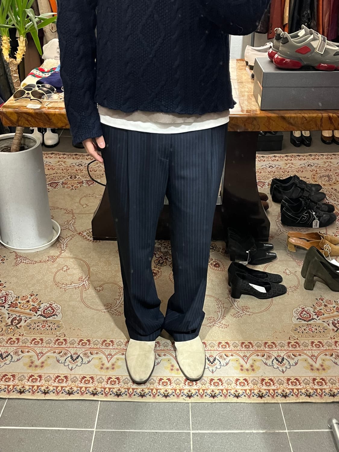 00s 조르지오 아르마니 스트라이프 슬랙스 상품이미지9