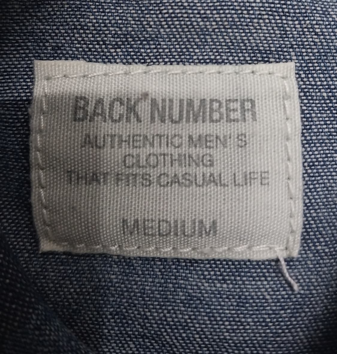 백넘버 데님 카모플라쥬 셔츠 M 상품이미지3