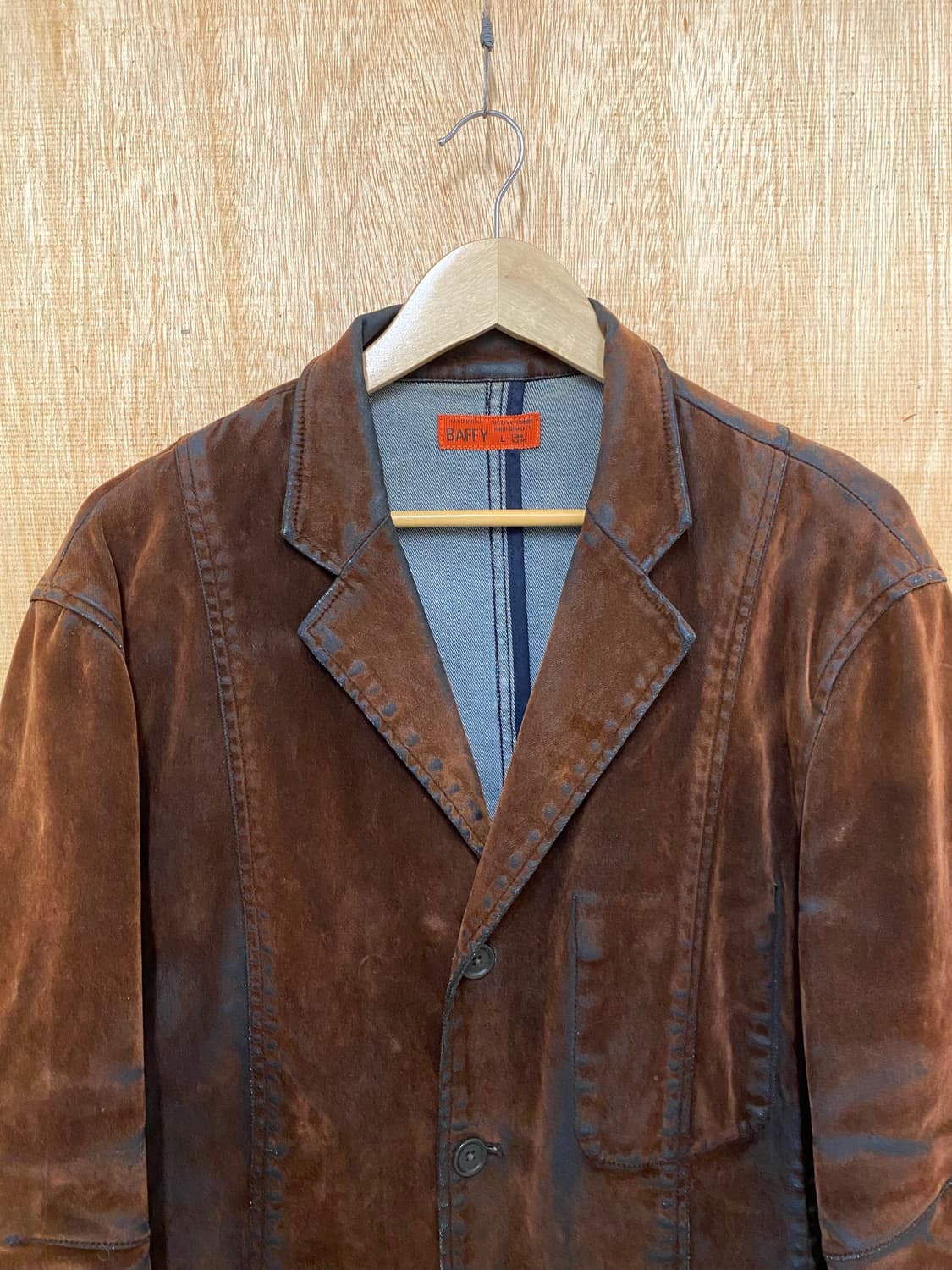 VTG velvet waxed coating jacket 왁스 코팅 자켓 상품이미지3