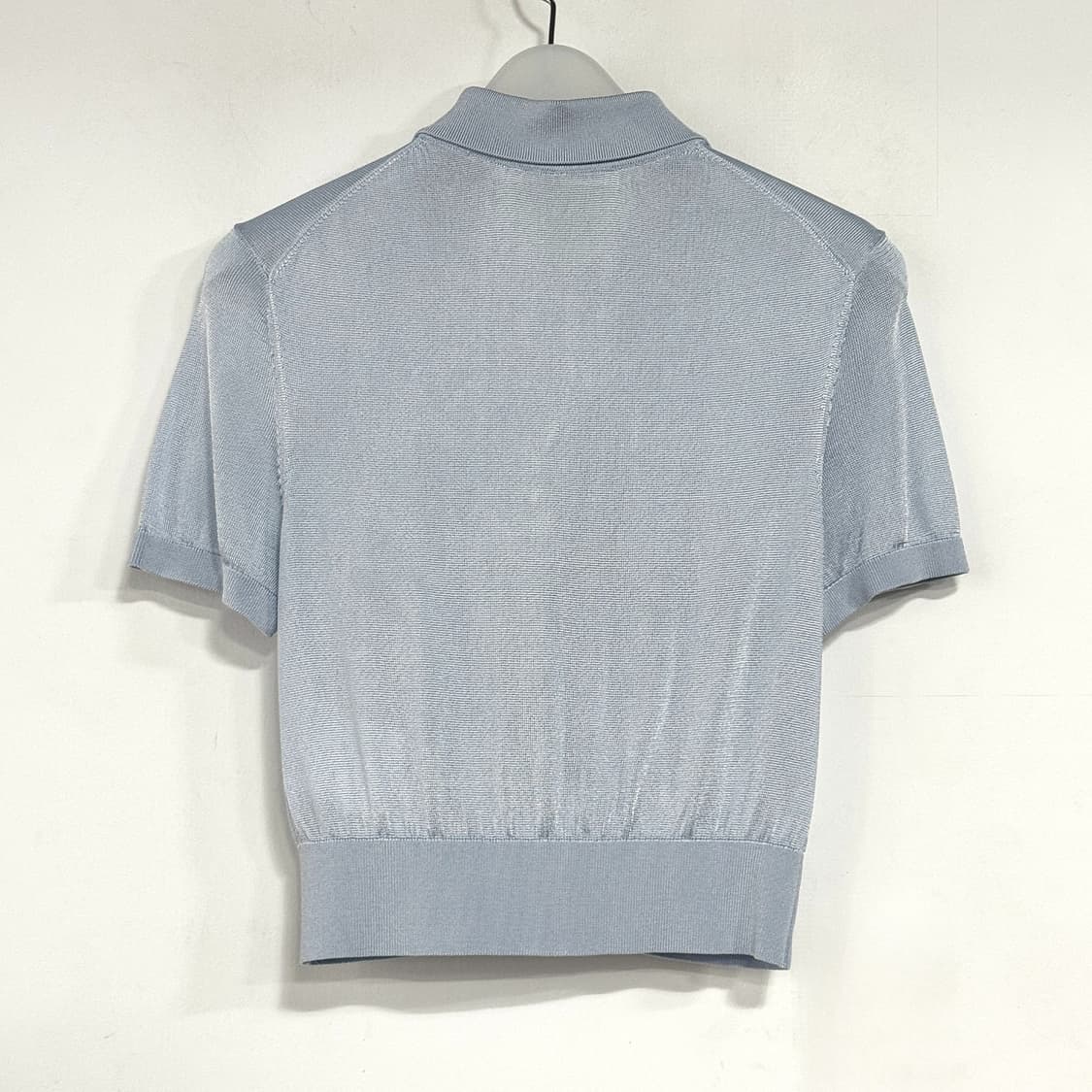 알렉산더왕 25SS 페일 블루 로고 자수 가디건 상품이미지6