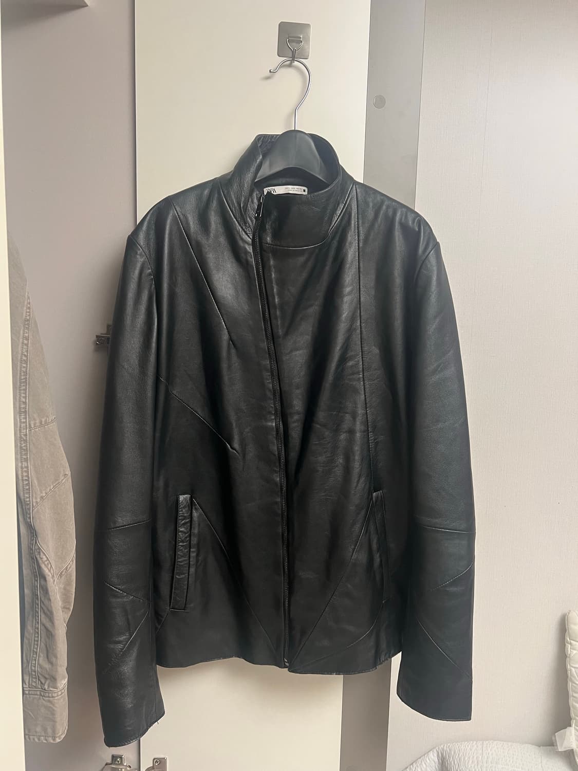 릭오웬스맛 자라 양가죽 하이넥 레더 상품이미지3