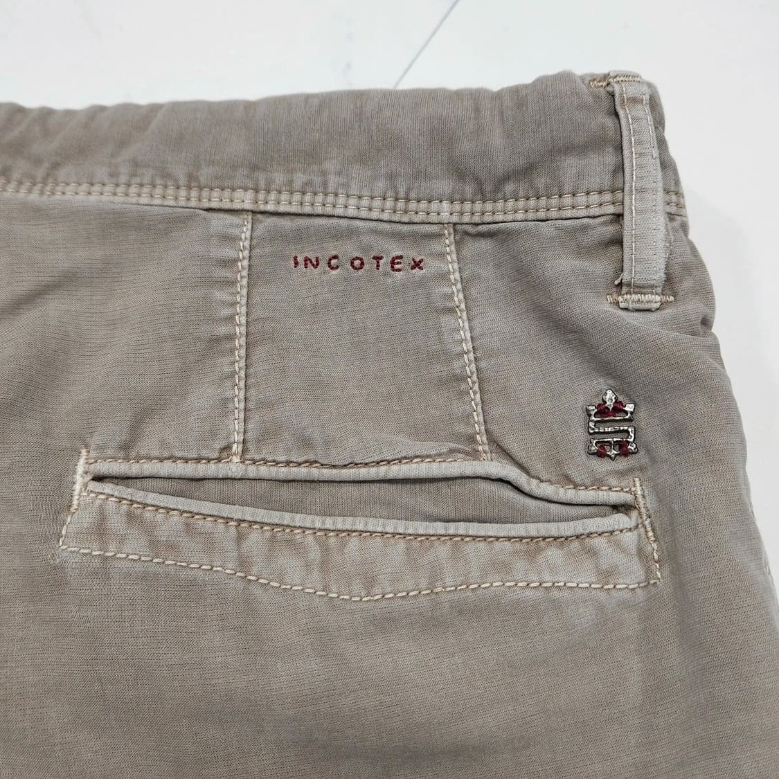 38)Incotex 인코텍스 가먼트다잉 톤다운베이지 치노 팬츠 상품이미지6