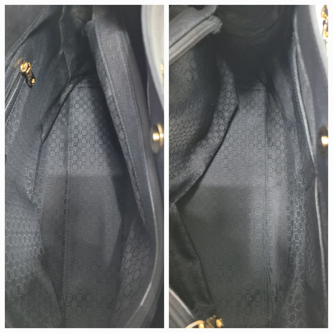 DAKS 닥스 DD로고 가죽 숄드백 / 블랙 상품이미지7