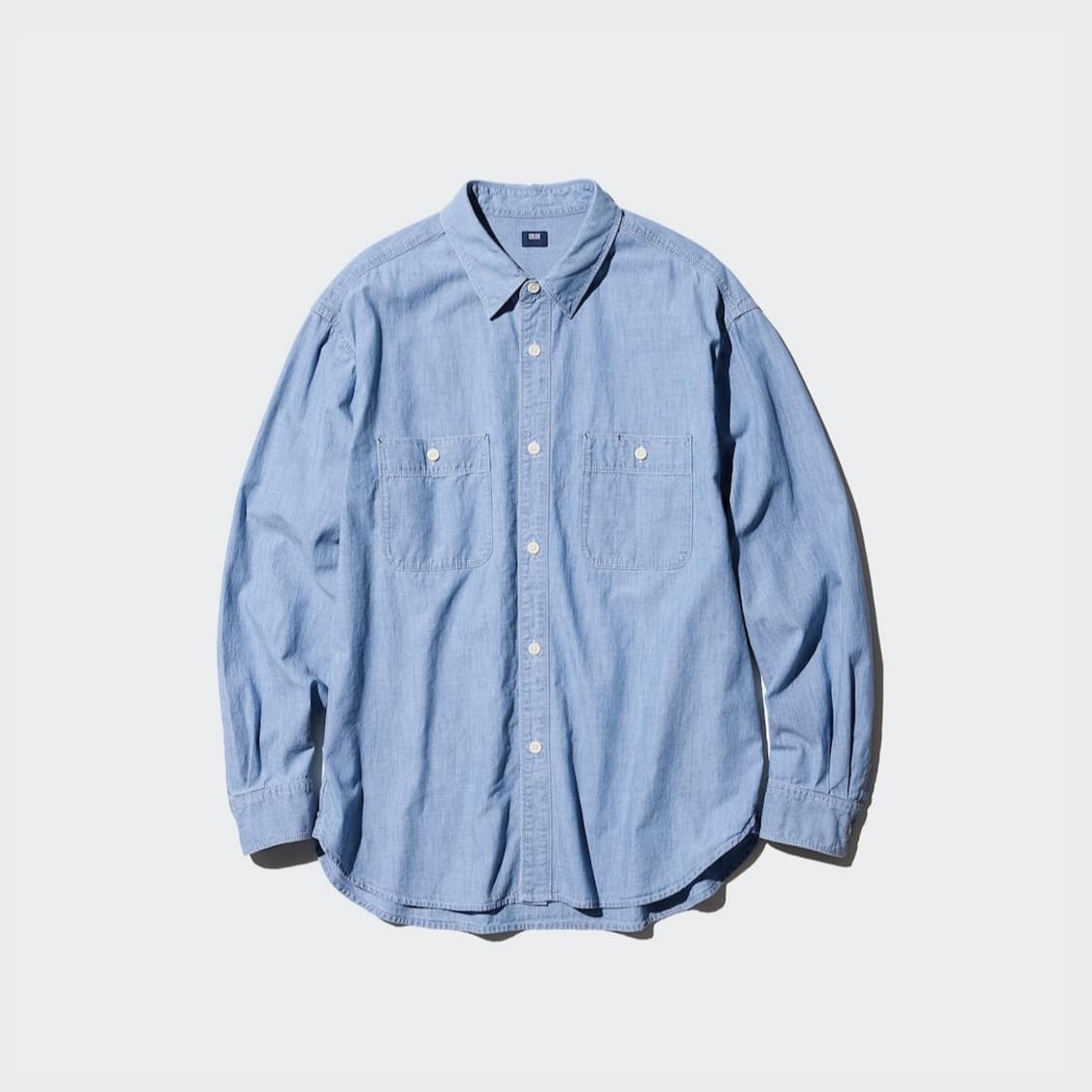 유니클로 샴브레이오버셔츠 XL사이즈 상품이미지1