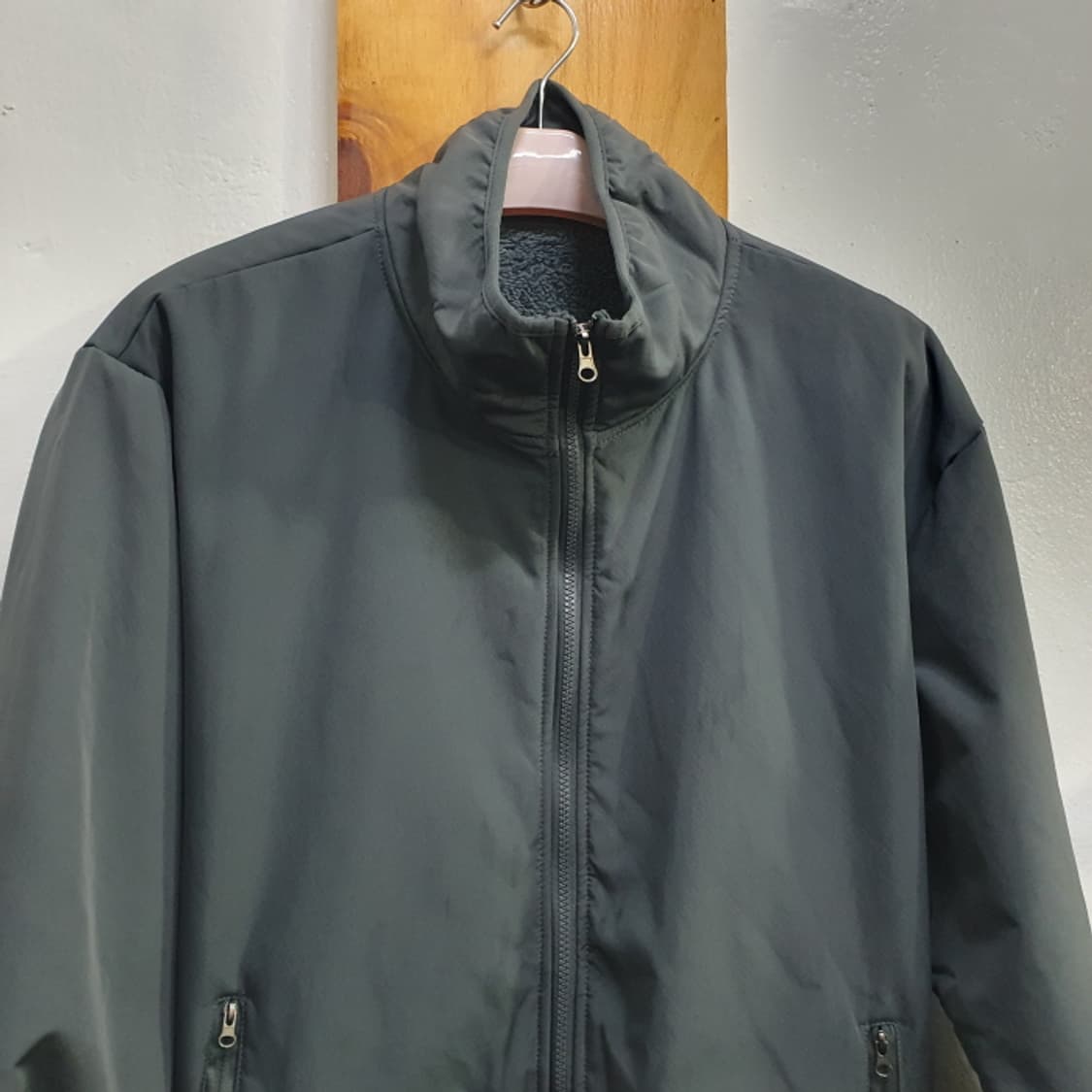 그레이색 양모 후리스 자켓(110) 상품이미지2