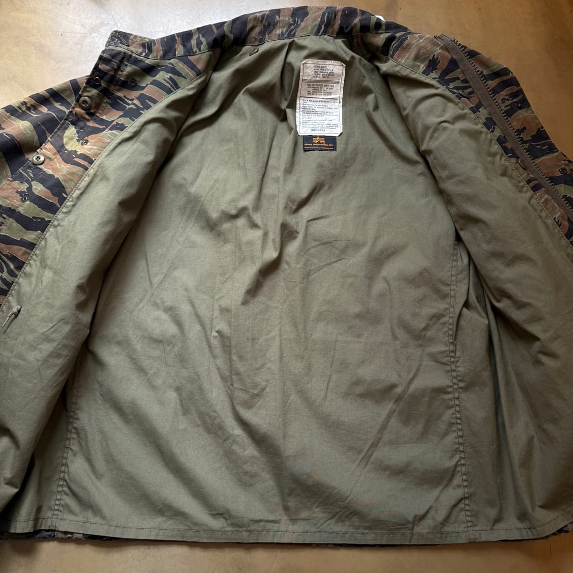 알파인더스트리 타이거카모 M65 자켓 상품이미지7