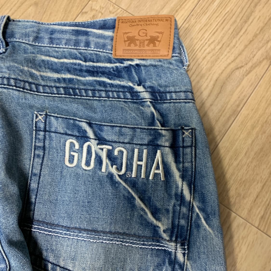 32)Gotcha 갓챠 핀워싱 스트레이트 데님 상품이미지3