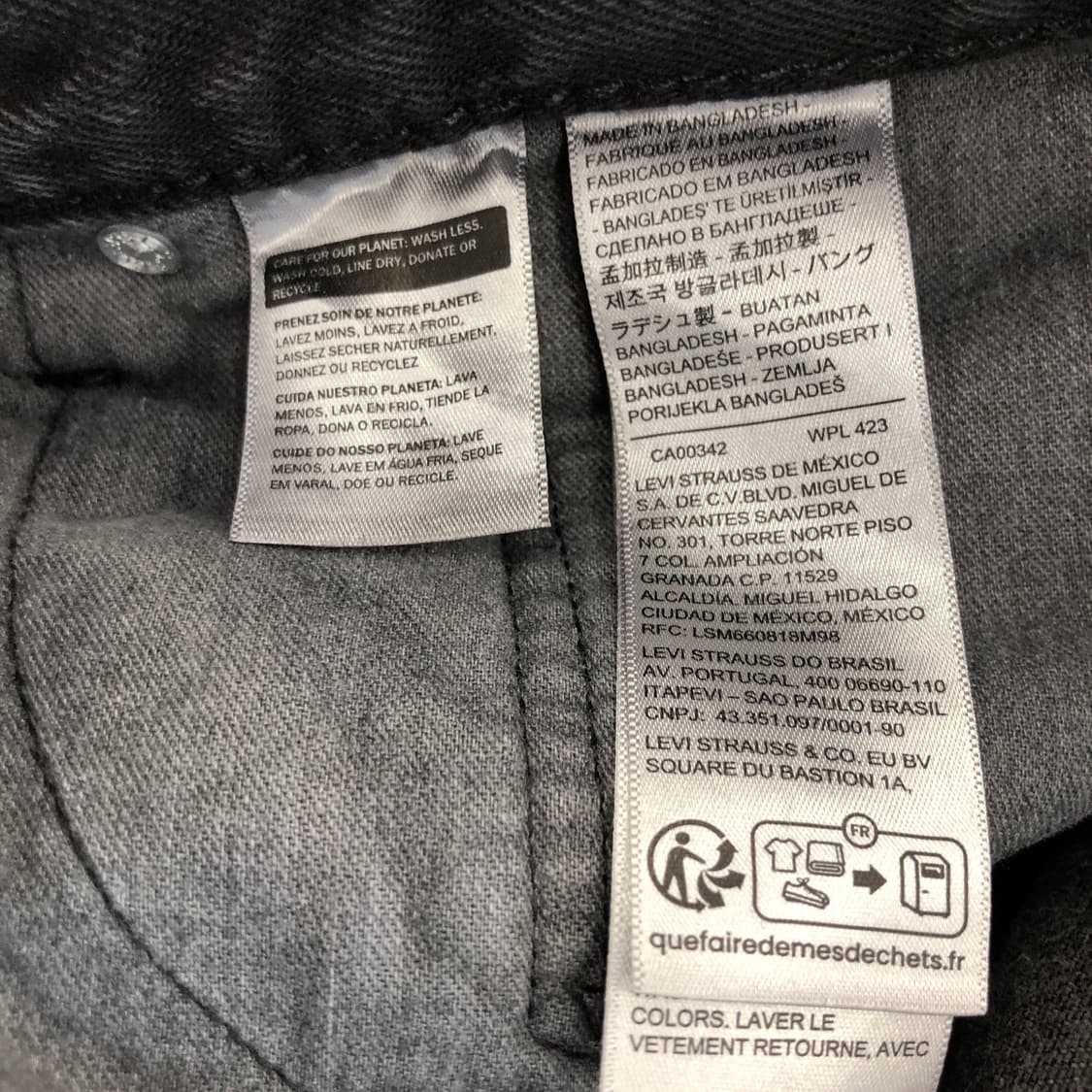 리바이스 578 배기 블랙데님진 36 인치 상품이미지5