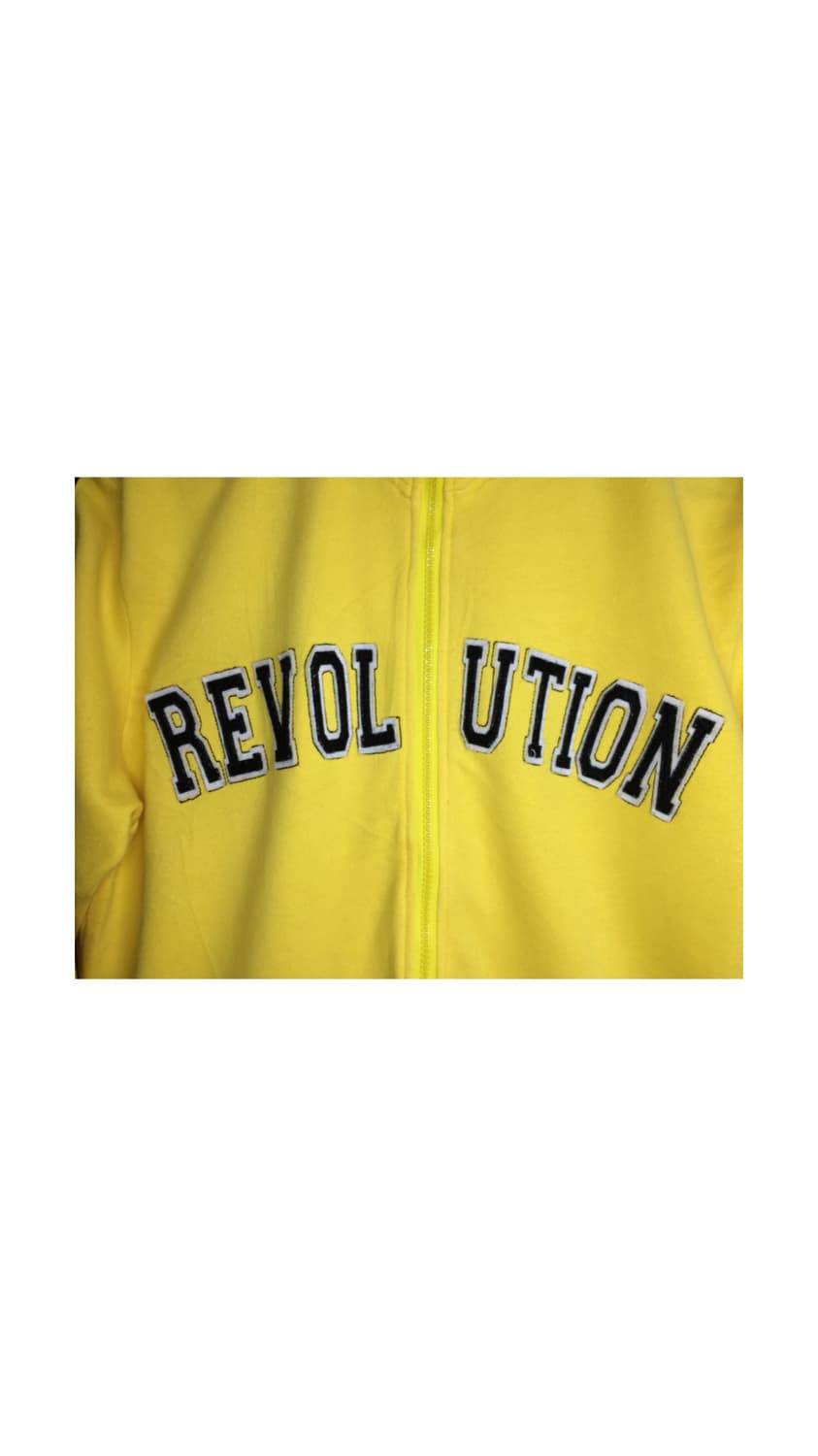 빈티지 옐로우 라인 투웨이 집업 상품이미지3