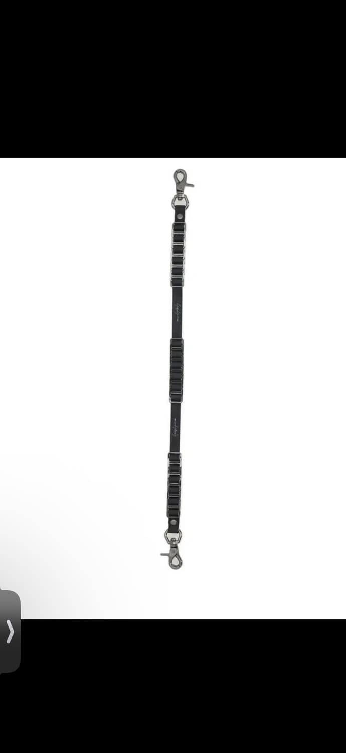 요지 야마모토 로고밴드 키링스트랩 블랙OS  상품이미지2