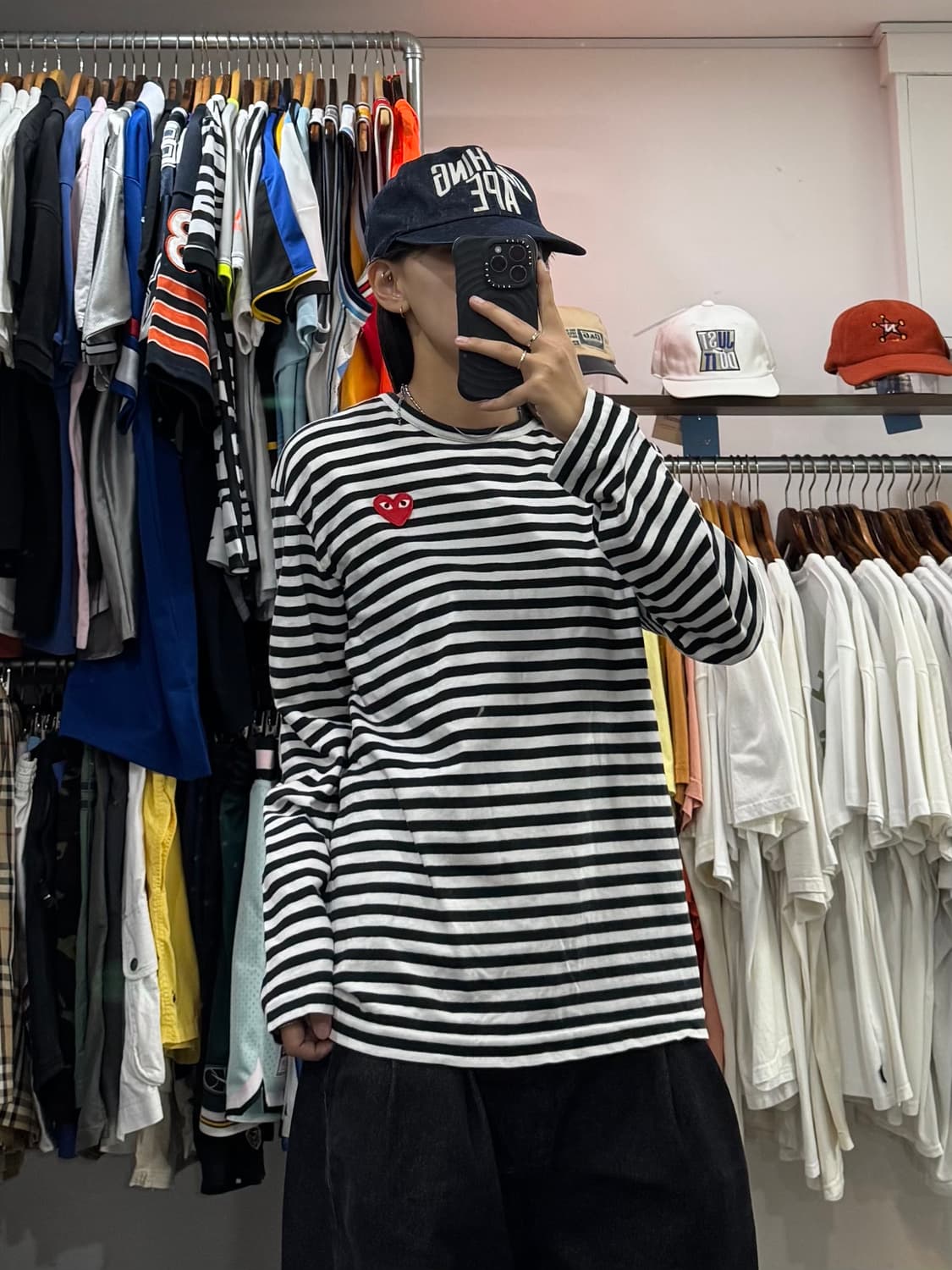꼼데가르송 플레이 스트라이프 롱슬리브 상품이미지5