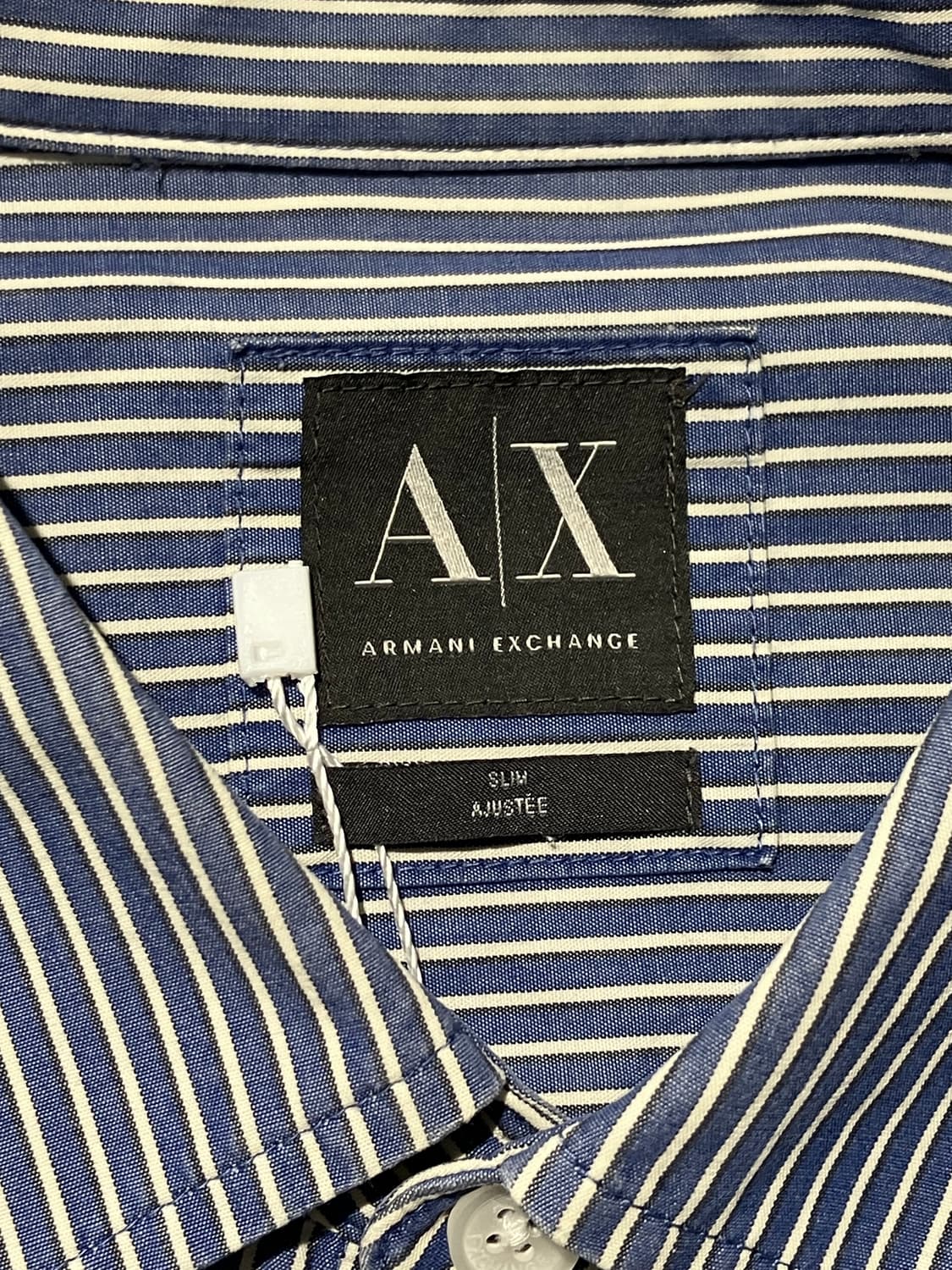 Exchange Armani 블루 스트라이프 셔츠 상품이미지6
