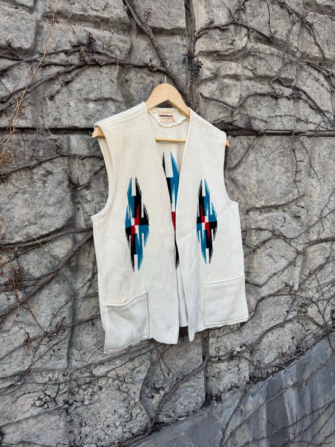 60~70s americraft 빈티지 오르테가 치마요 베스트 조끼 상품이미지3