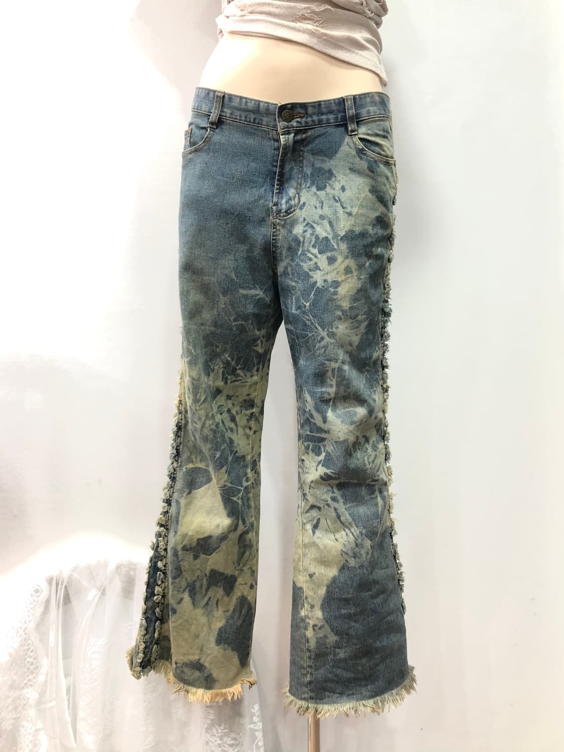 grunge washed denim pants 상품이미지1