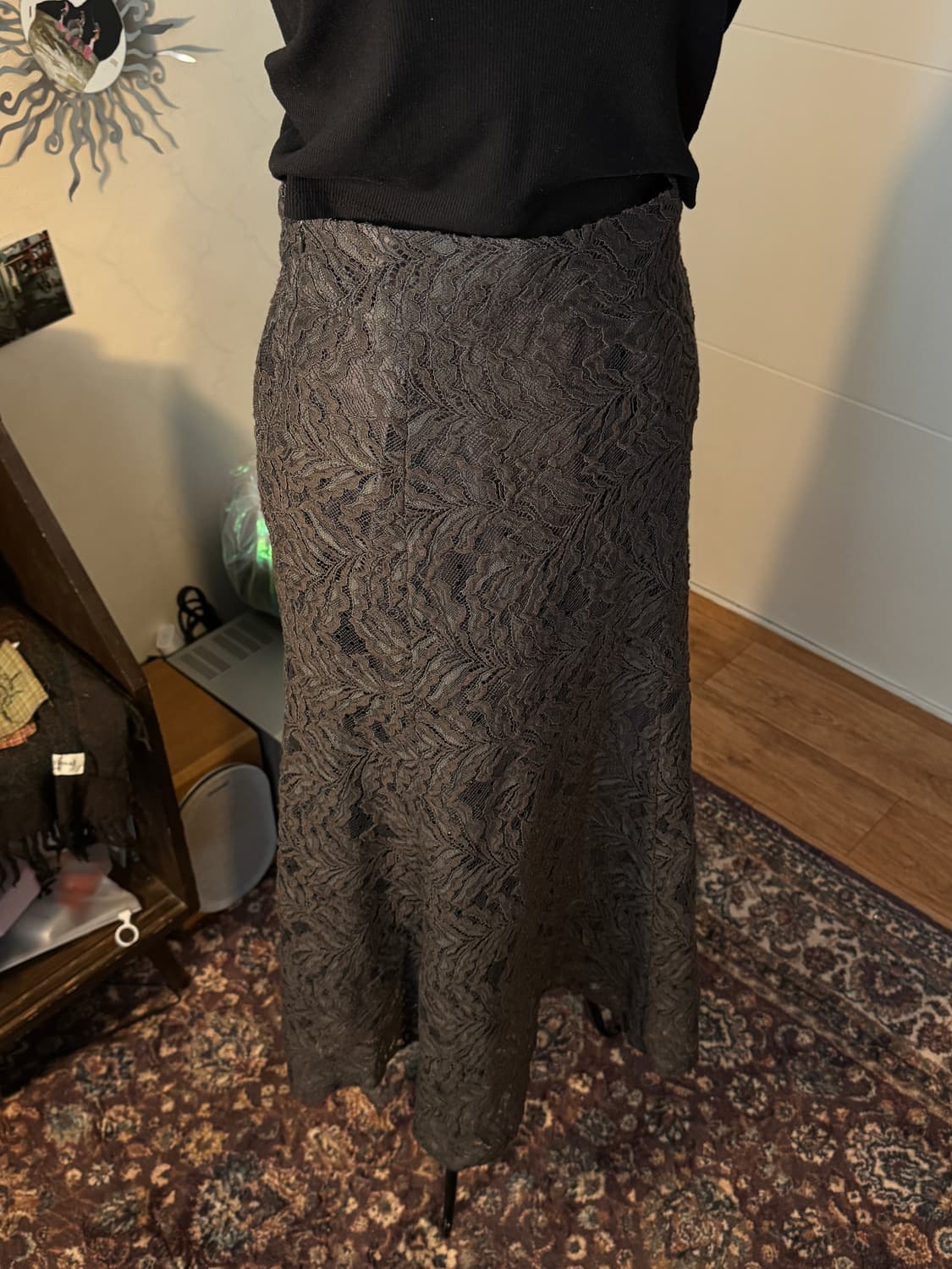 [Natural beaty basic] grey flared skirt 상품이미지3