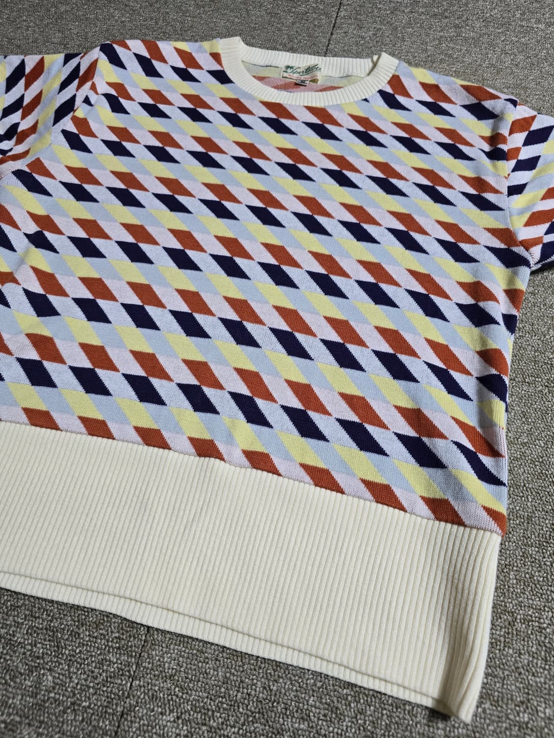 타임원클로딩 부처프로덕츠 패턴 서머니트 엣라코 엣라스트 니트44 상품이미지2