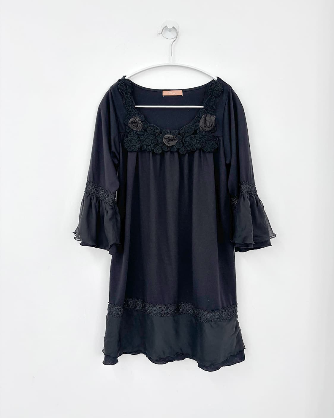 kowa black mori rose black long t-shirt 상품이미지1