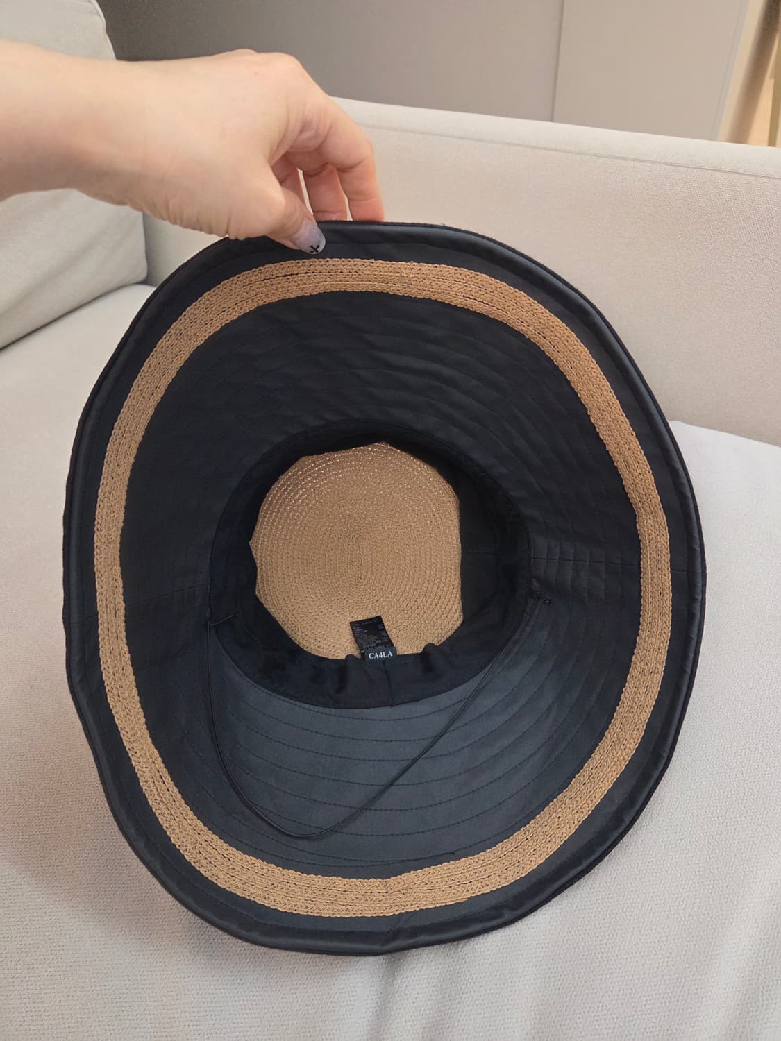CA4RA 카시라 라피아 버킷햇 상품이미지6