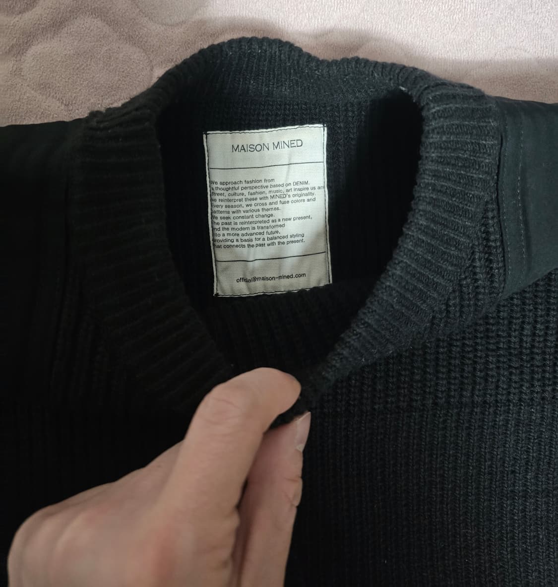 메종미네드 크로체 풀오버 헤비니트 S [100추천] 상품이미지7