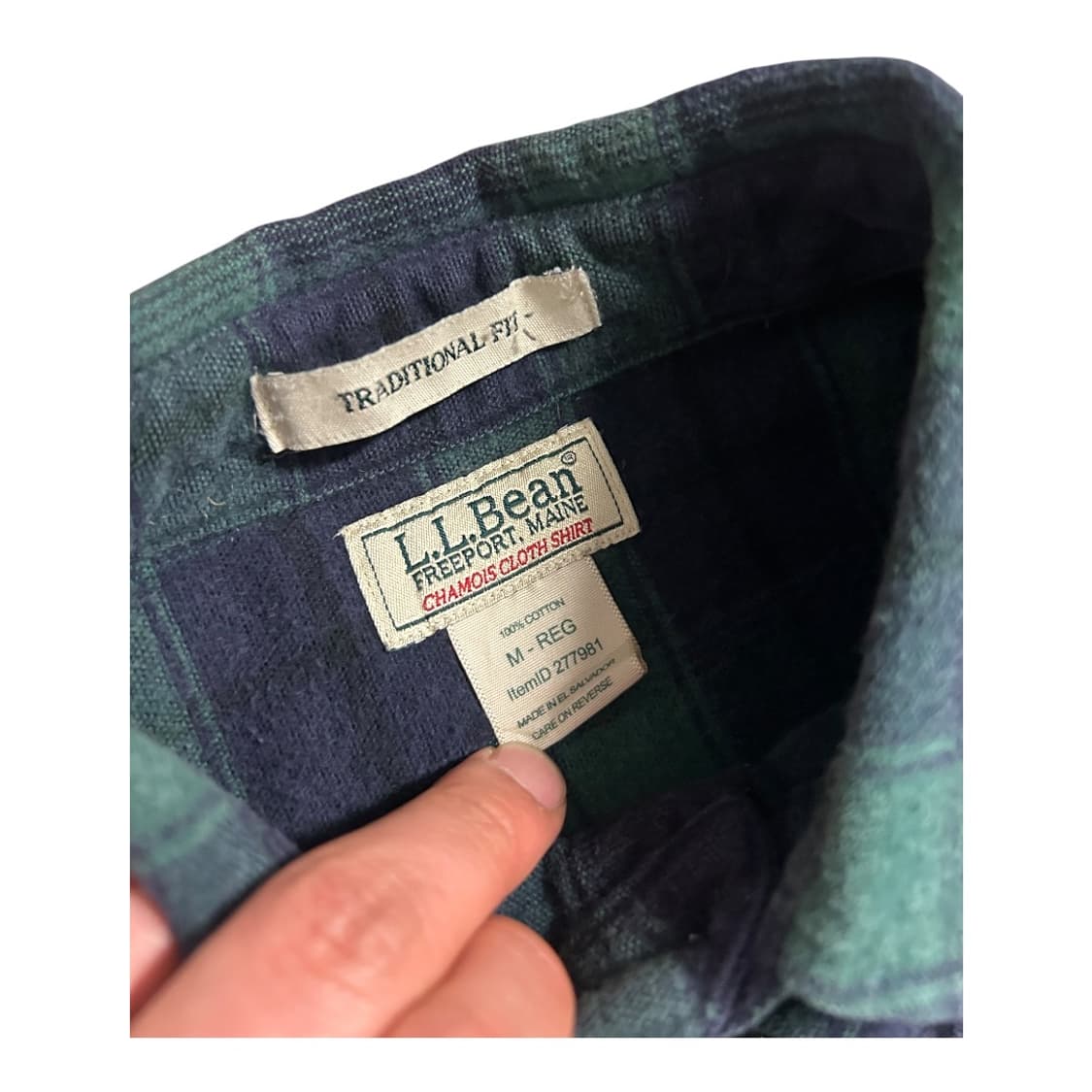 ML) 엘엘빈 L.L.Bean 블랙워치 샤모아 플란넬 체크 셔츠남방 상품이미지2