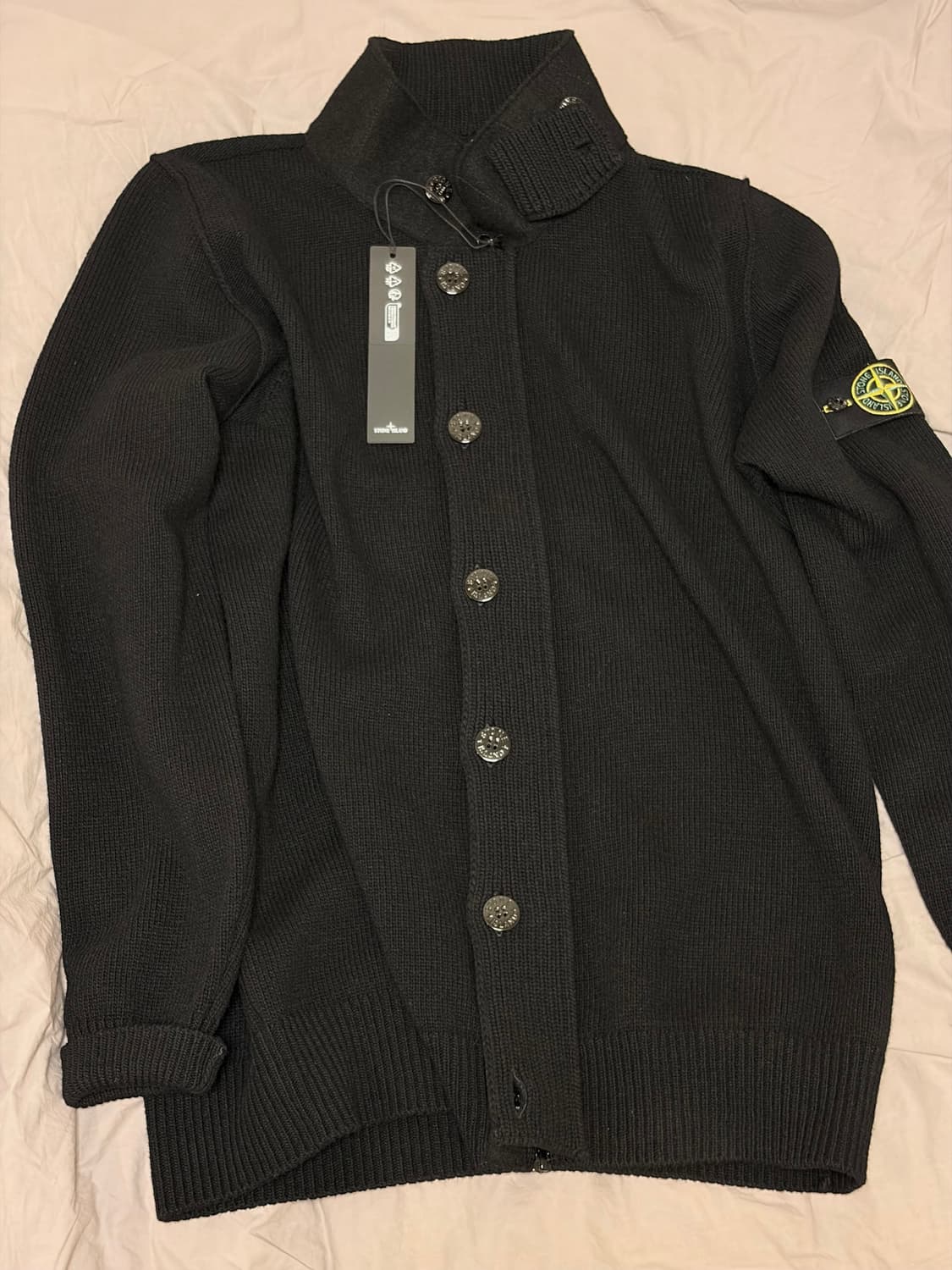 [2xl] 스톤아일랜드 하이넥 집업 가디건 상품이미지1