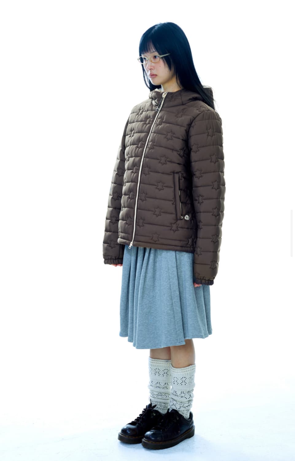 코이세이오 플러피 라이트 패딩 브라운 팝니다! 상품이미지3