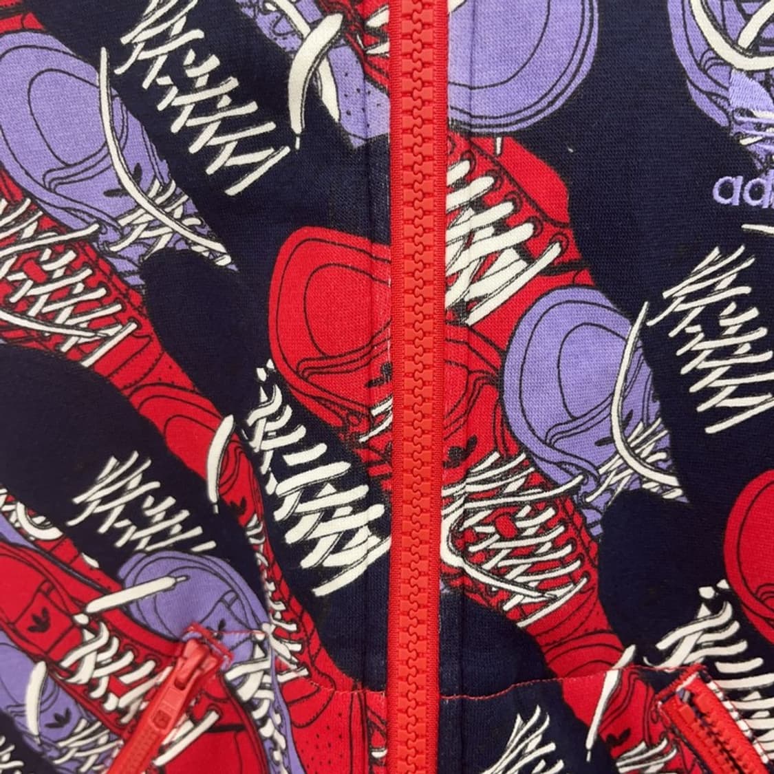 아디다스 오리지날 스니커즈홀프린팅 져지 후드집업 100 C08890 상품이미지8