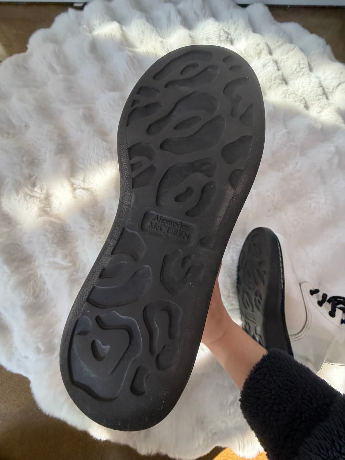 알렉산더맥퀸 화이트 레더 부츠 상품이미지7