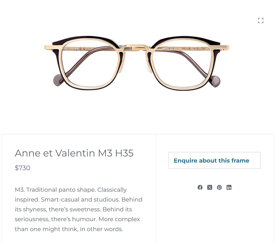 안네발렌틴 미니멀리스트 투브릿지 티타늄 안경 0188 상품이미지10