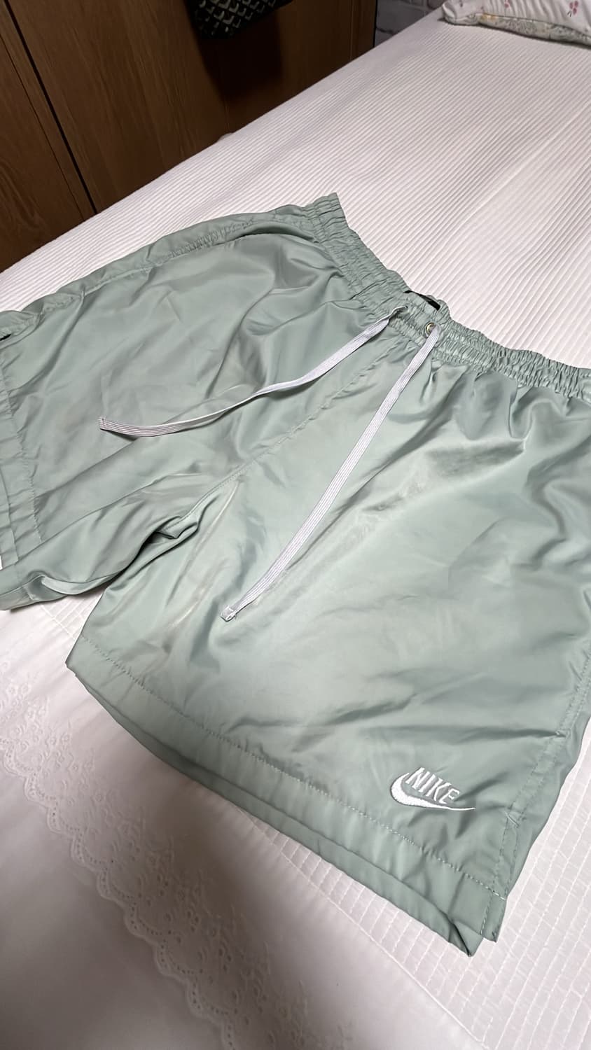 나이키 NSW 우븐 쇼츠 피스타치오 포레스트 상품이미지2