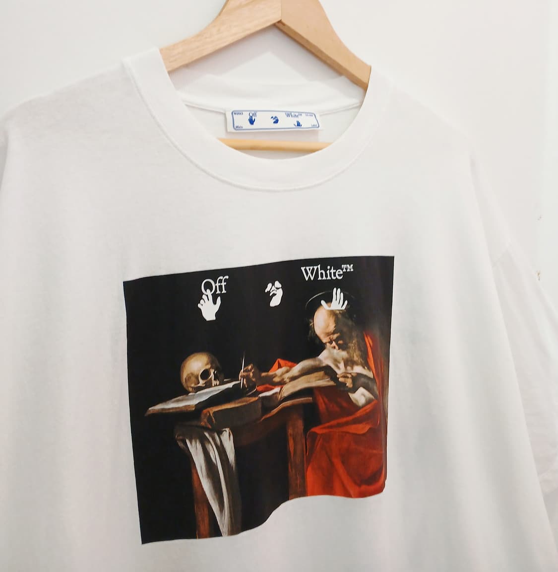 오프화이트 카라바조 반팔티XL 상품이미지5