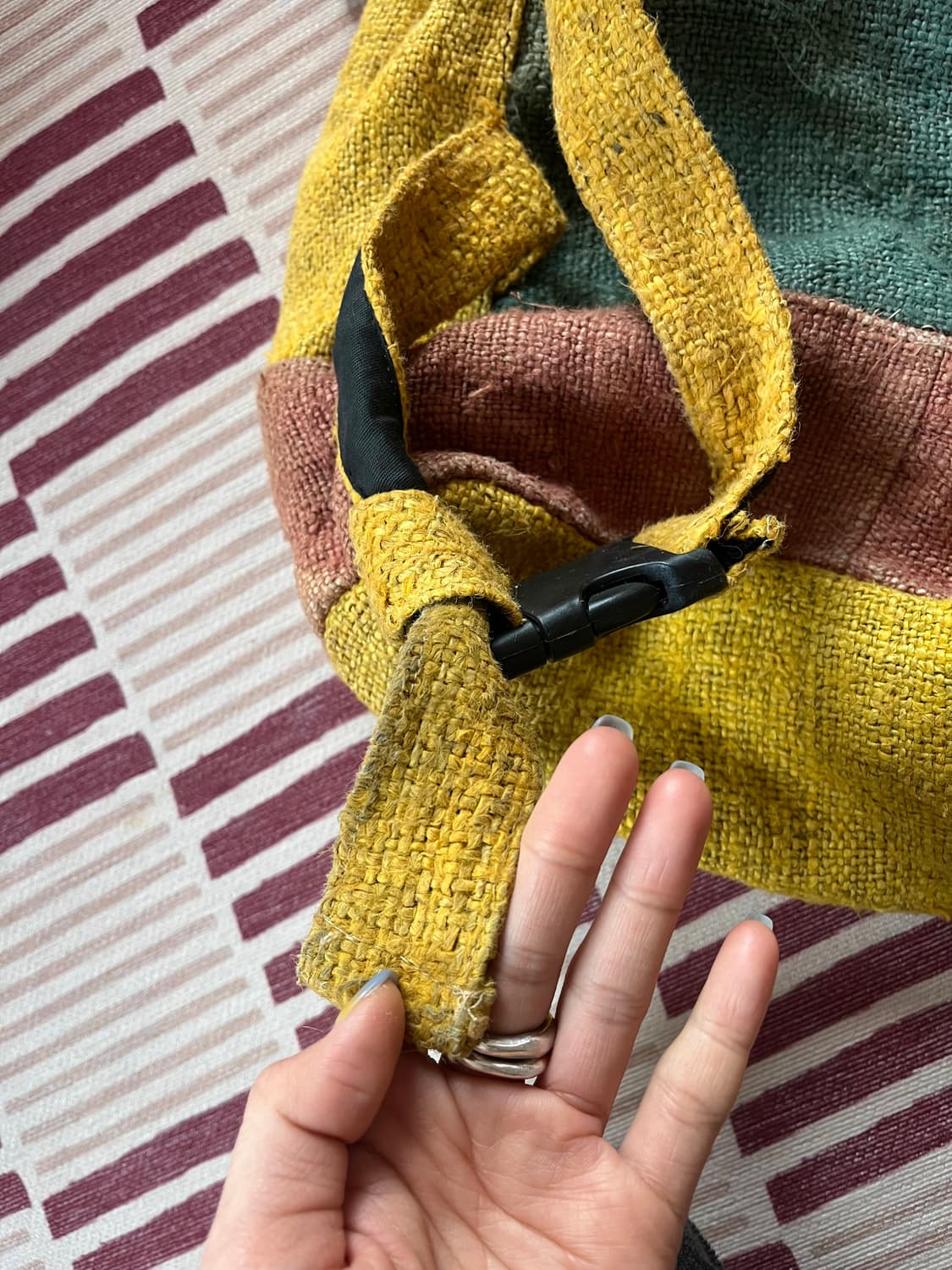 네팔 햄프 백팩 상품이미지5