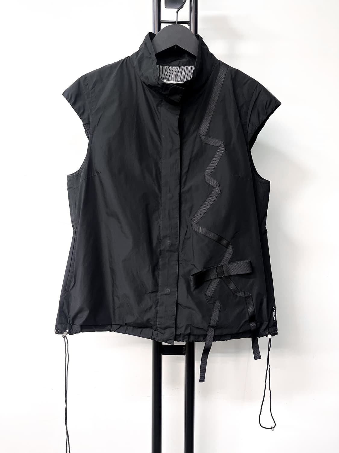 랑방 스포츠 리본 디테일 폴리 집 베스트 상품이미지1