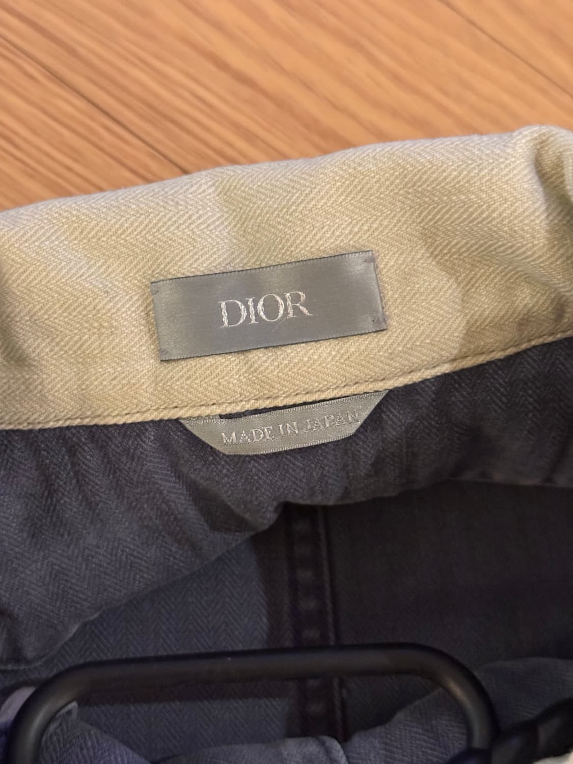 디올 Dior 블루 쉐브론 코튼 캔버스 자켓 52사이즈 상품이미지3