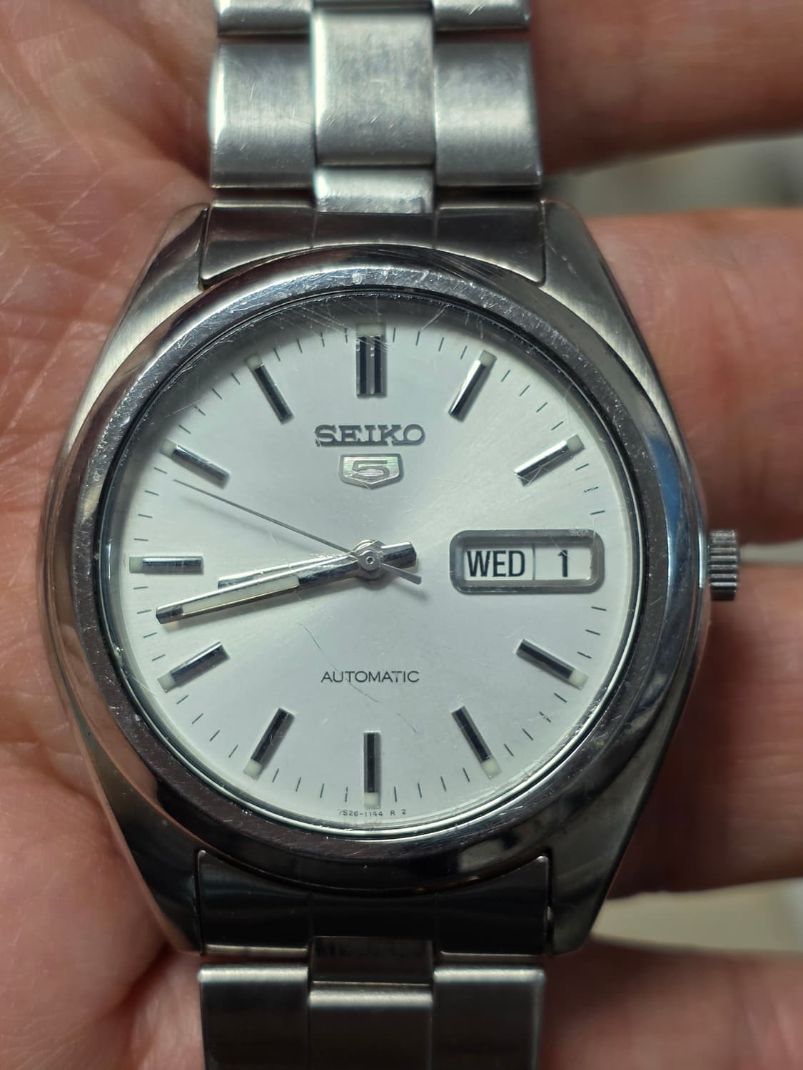 세이코 5 오토메틱 7S26-0440 데이 데이트 시계 상품이미지5