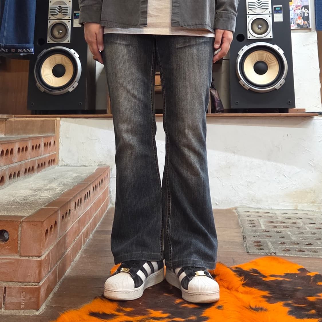 빈티지 포켓 포인트 워싱 부츠컷 팬츠 상품이미지2