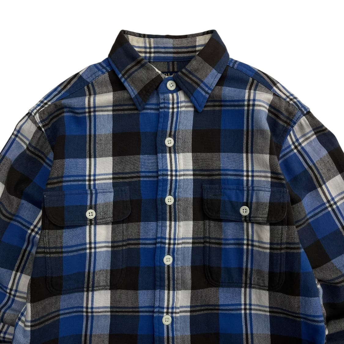 폴로 랄프로렌 버튼포켓 파스텔 타탄체크 울 셔츠 XS 상품이미지4